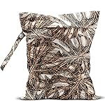 zcyxuuw Wet Bag, Wet Dry Bag, Wet Bag for Swimsuit, Travel, Beach, Pool, Diapers, Dirty Yoga Gym Clothes, Makeup Bag, Waterproof Tropical Palm Leaves Decor Jungle Palm Leaf Favors, 12.6 x 10.2