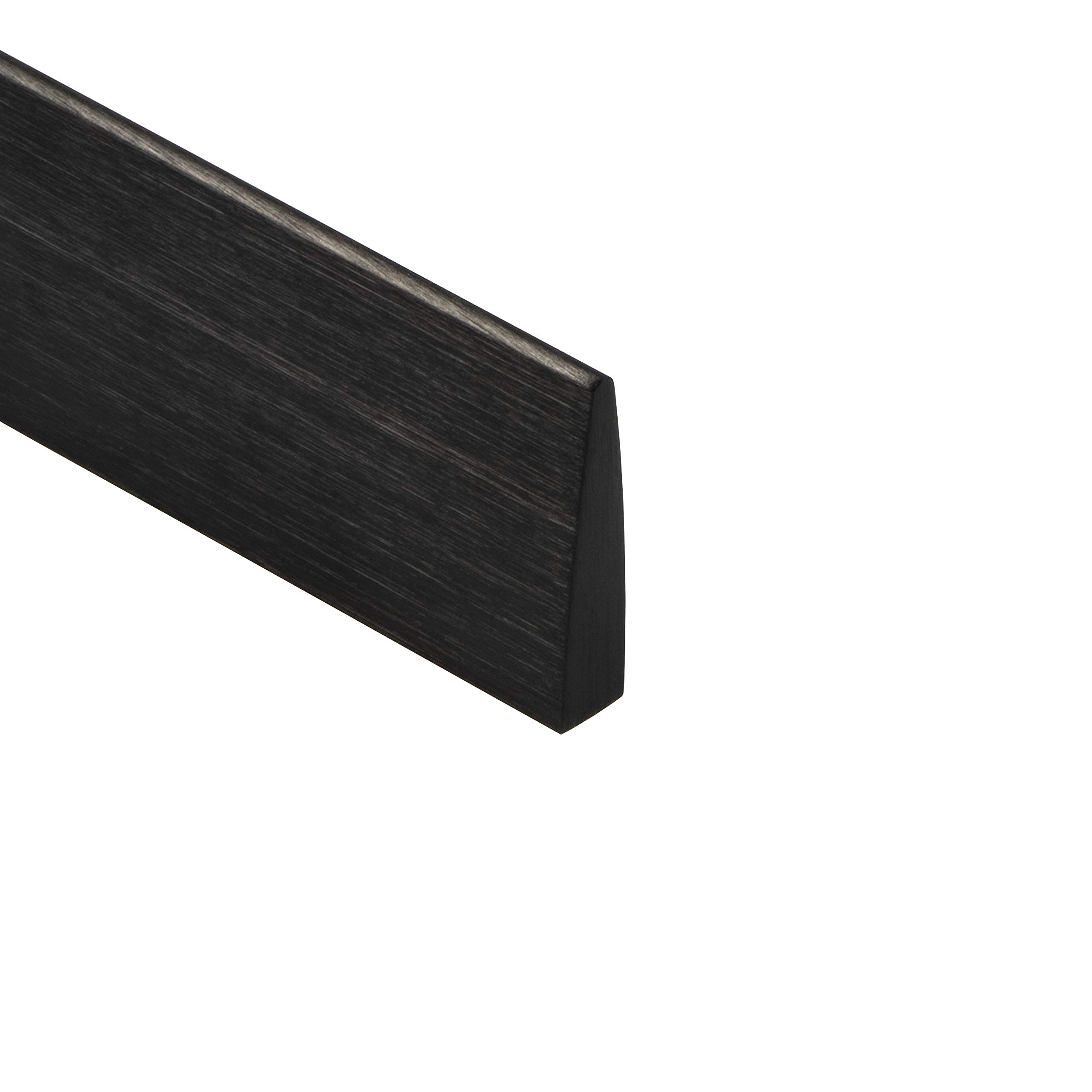 Gedotec Tirador para muebles de color negro, de aluminio, mango de diseño para cocina, Peak, tirador de barra rectangular para cajones y armarios de armario, longitud de perfil 800 mm, 1 unidad