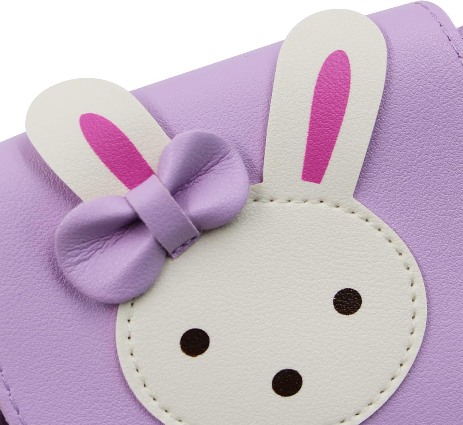 Little Girls' Cute Rabbit Crossbody Purse Small Bow Shoulder Bag Handbag for Kids Toddlers - Image 4