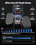 Elliptical machine under the desk, electric crankset sitting, silent leg exerciser while sitting for the elderly, portable leg exercise machine with remote control, 12 speed adjustable in manual and automatic mode