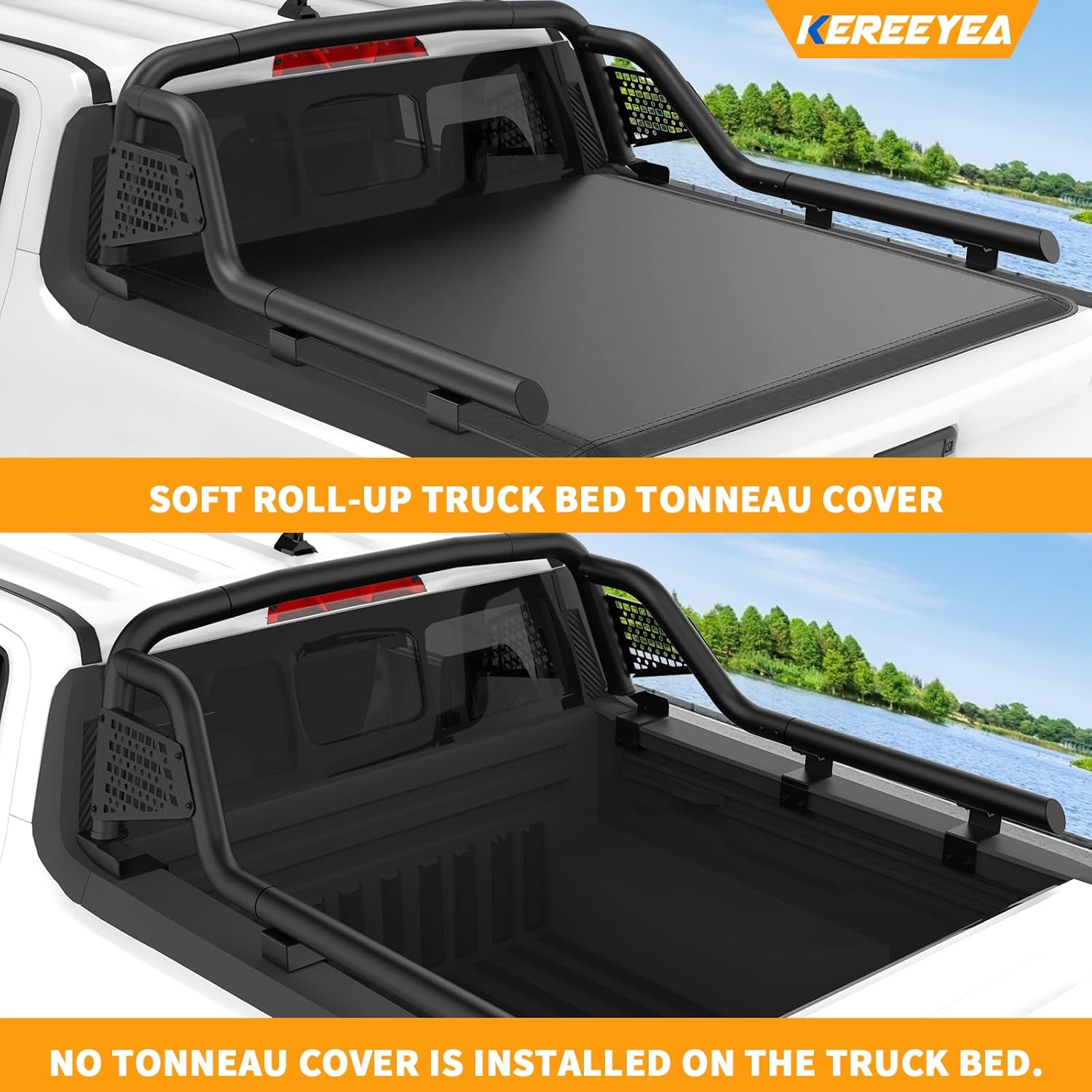 Premium Truck Sport Bar for 2022-2025 Maverick - Alloy Steel Construction, Quick & Easy Installation, Essential Truck Accessory for Enhanced Style & Functionality|Compatible with Soft Roll-Up