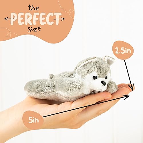 Miniatura 4 de Juguetes de peluche Forest Mini Wolf, paquete de 12 peluches, relleno de calcetines para niñas y niños, recuerdos de fiesta, bolsas de golosinas,