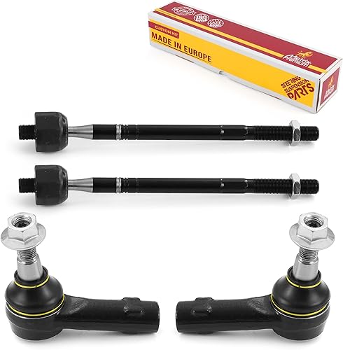 Fabricado en Europa, Metrix Premium 4 piezas kit de extremo de barra de acoplamiento interior y exterior EV801090, ES800655, ES800656 para Audi Q7
