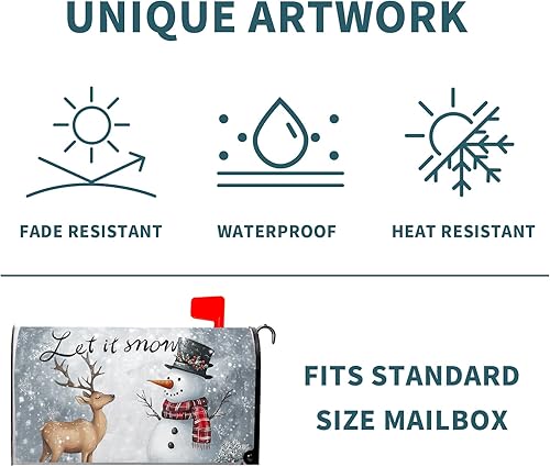 Miniatura 108 de Funda para buzón de águila calva con bandera estadounidense, tamaño estándar, 18 x 21 pulgadas, patriótica, impermeable, para buzón de correo