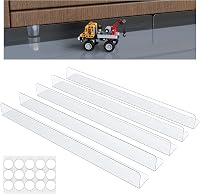 NOPWOK 5 db Bútor Alatti Térkitöltő - 40 cm Állítható PVC Blokkoló Kanapé és Ágy Alá - Átlátszó Réskitöltő Játékok, Kisállatok Ellen Erős Ra 1