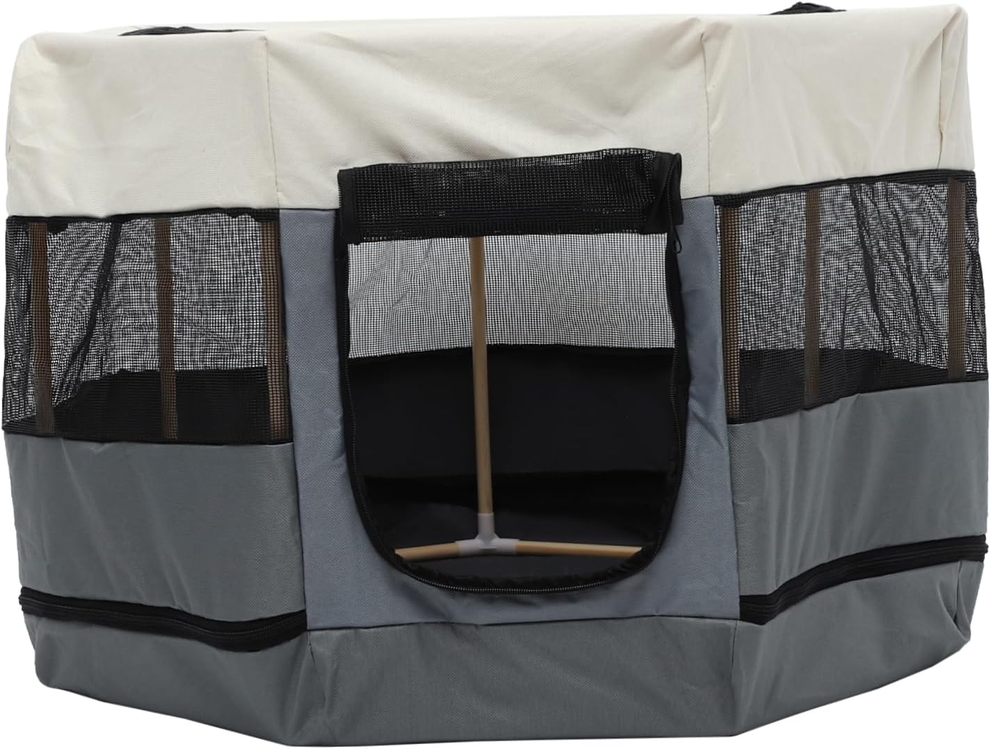 YARNOW Portable Pet Playpen Octagonal Cat Dog House for Outdoor Kitten Playpen Ventilated Space