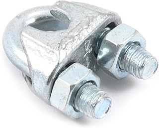 Forney 61022 Wire Rope Clips, Malleable Zinc Plated, 1/4-Inch
