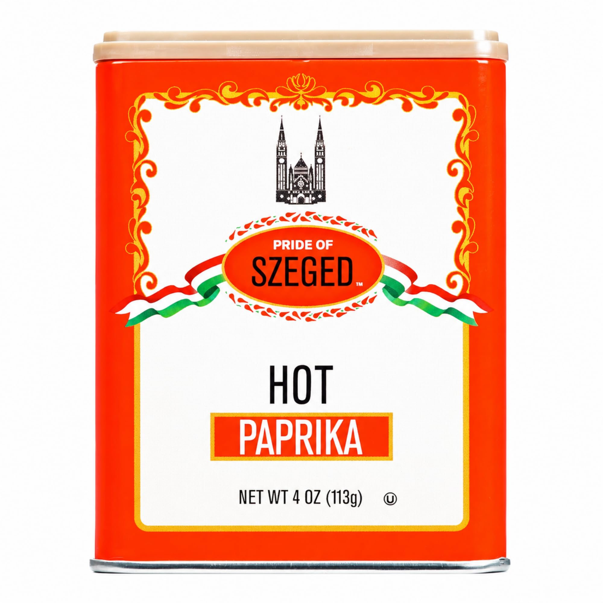 Amazon.com : Pride of Szeged Hot Paprika Powder, Bright Red, 4 oz