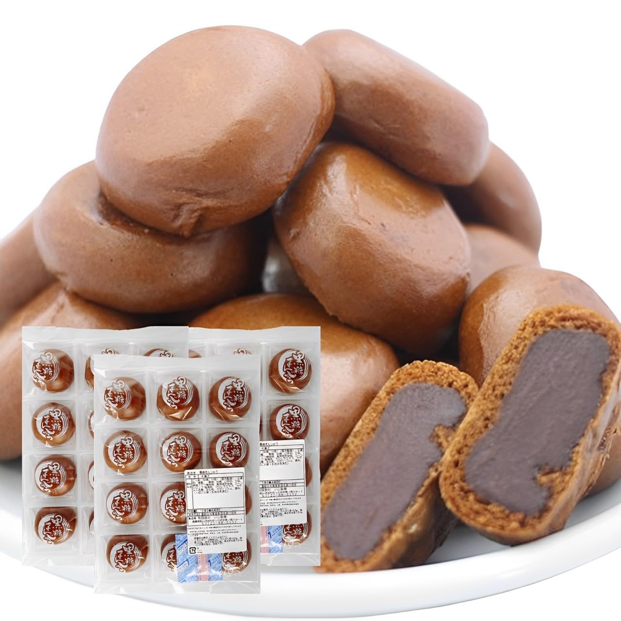 Amazon.co.jp: 訳あり 黒糖まんじゅう(12個入) 3袋セット セット