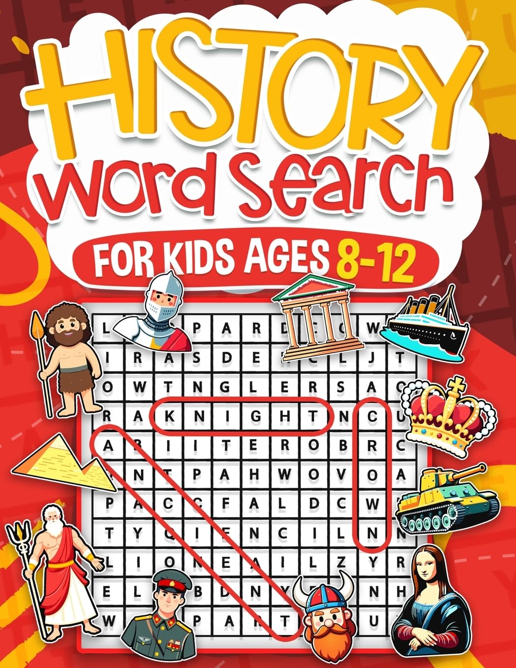 History Word Search for Kids Ages 8-12: Over 100 Fun Puzzles | Kids Activity Book | Search and Find | Help Improve Vocabulary for Children | Themes ... Plus Many More | Solutions Included