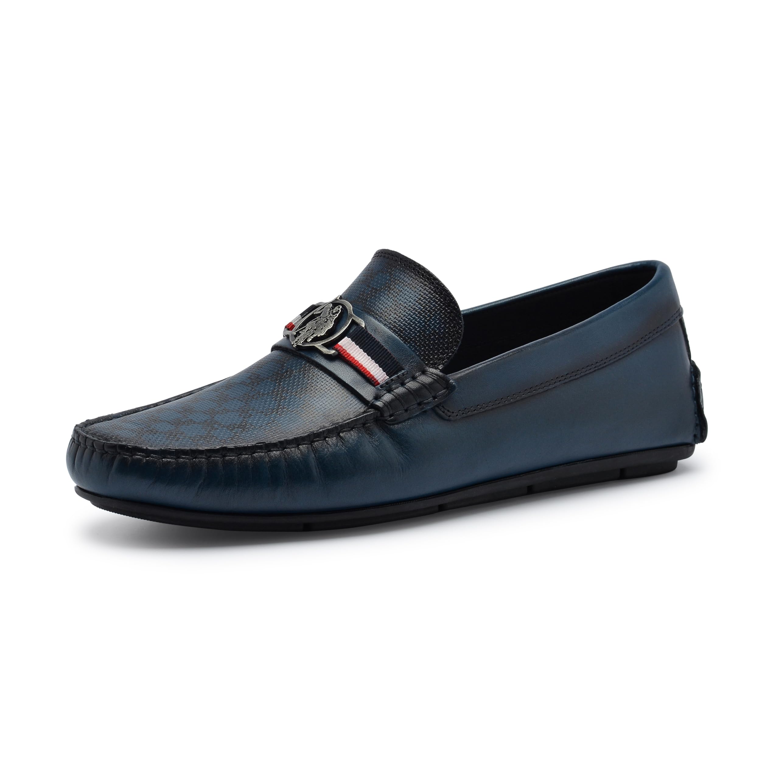 U.S. Polo Assn. Mens Navy Robson Leather Loafers - 10 UK (B0CCJD29Q3) Amazon Price History, Amazon Price Tracker