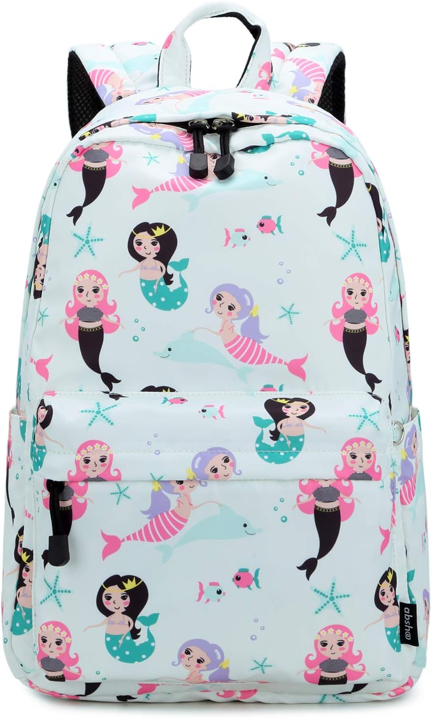 abshoo Cute Lightweight Mermaid Backpack for Girls Kids School Backpacks (Mermaid Light Blue)