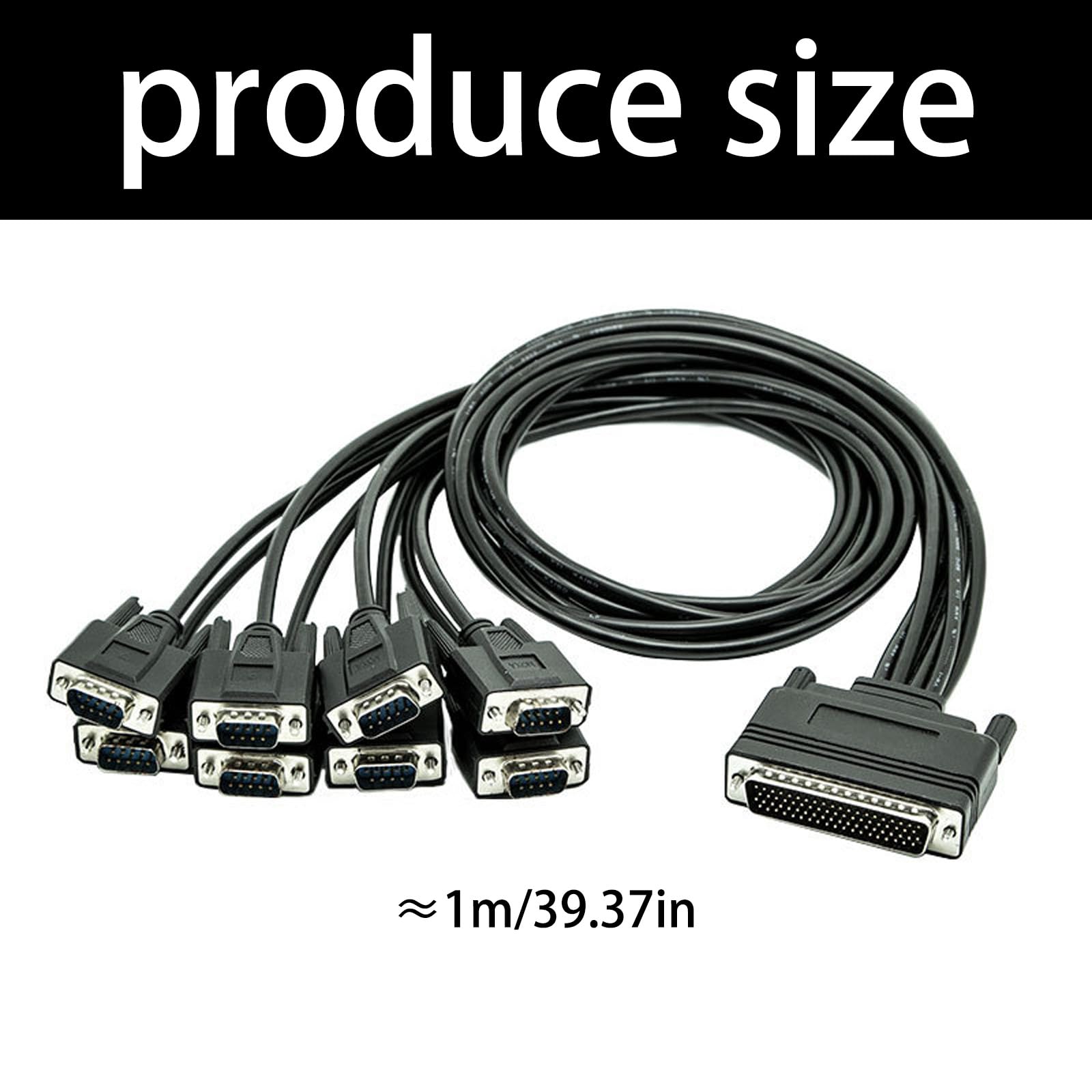 Scheda adattatore da PCIe a DB9 a 8 porte, convertitore RS232 ad alta velocità per trasferimento dati industriali e laboratori server