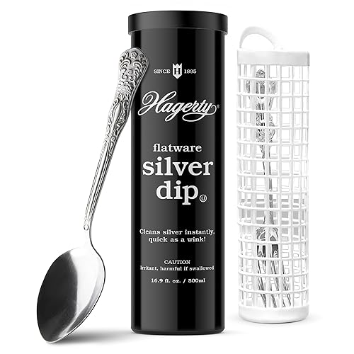 Hagerty Flatware Silver Dip - Silverware Cleaner with Basket for