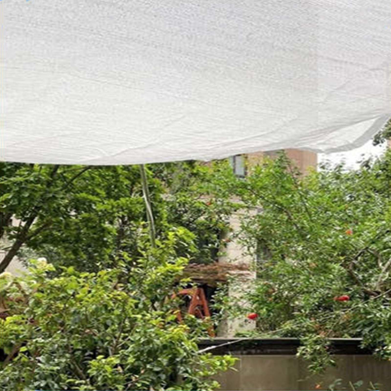 Pérgola Toldo Tipo Vela 50-55% Invernadero Paño de Sombra con Ojales Transpirable Malla Sombreo 3x5 4x8 5x10 m para Cultivo Plantas Gallinero Rianpesn(13x23 ft/4.0x7.0 m)