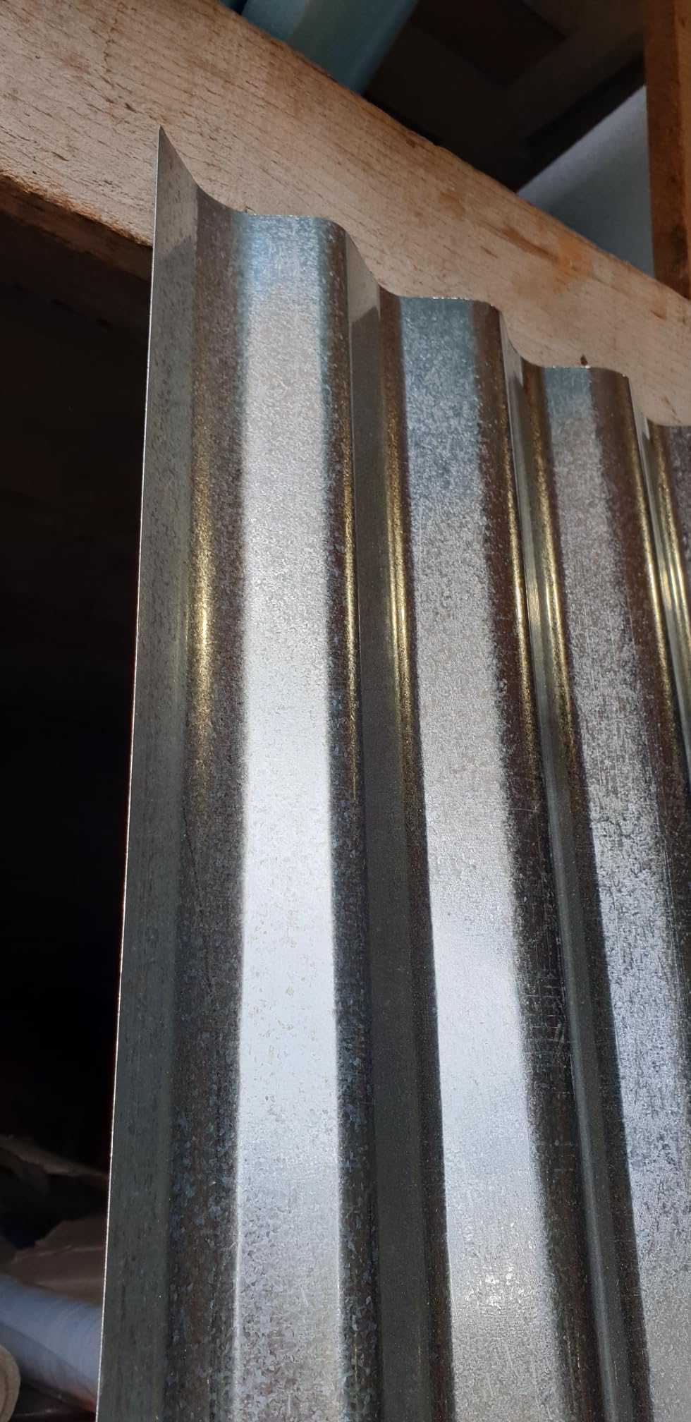 10PZ Lamiera Zincata Ondulata, 200x90 cm, Spessore 0,25 mm, per Copertura Tetti e Pareti