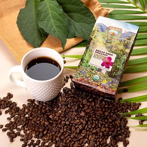 Miniatura 9 de Café orgánico bajo en ácido - Grano entero, sin moho y apto para el estómago por Java Planet, café descafeinado peruano de origen único, tostado