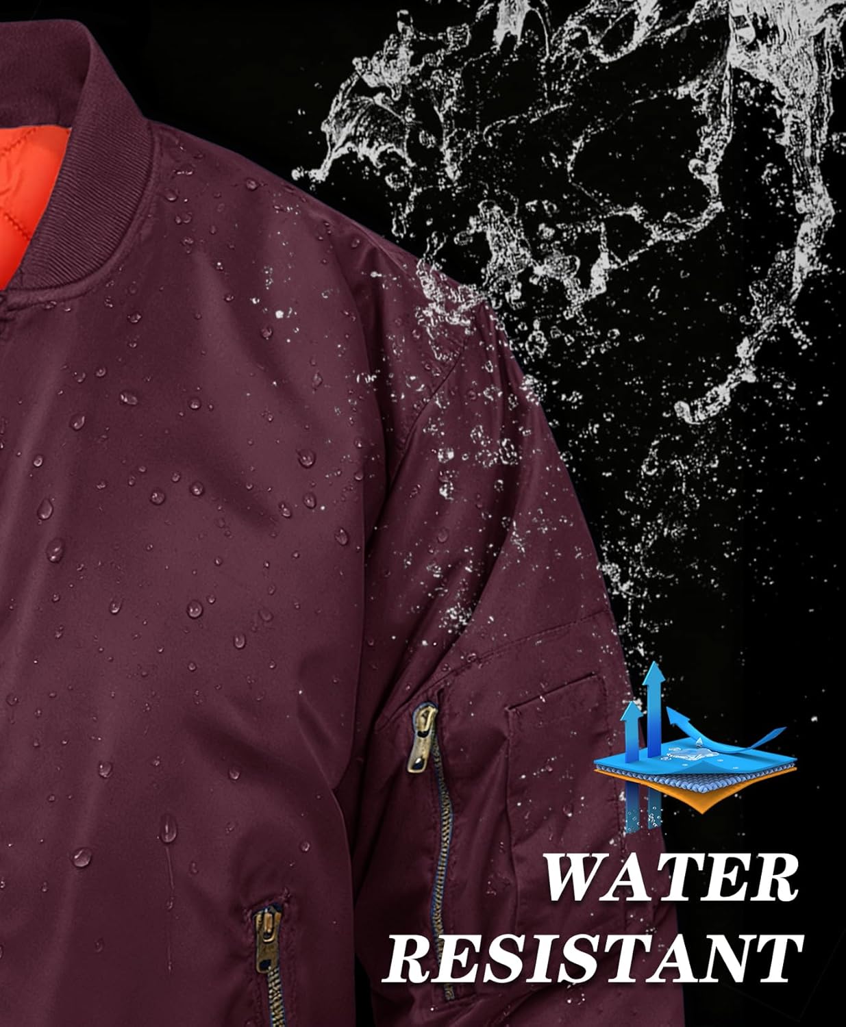 MAGNIVIT Men's Bomber Jacket Casual Fall Winter Military Jacket and Coats Outwear - Image 4