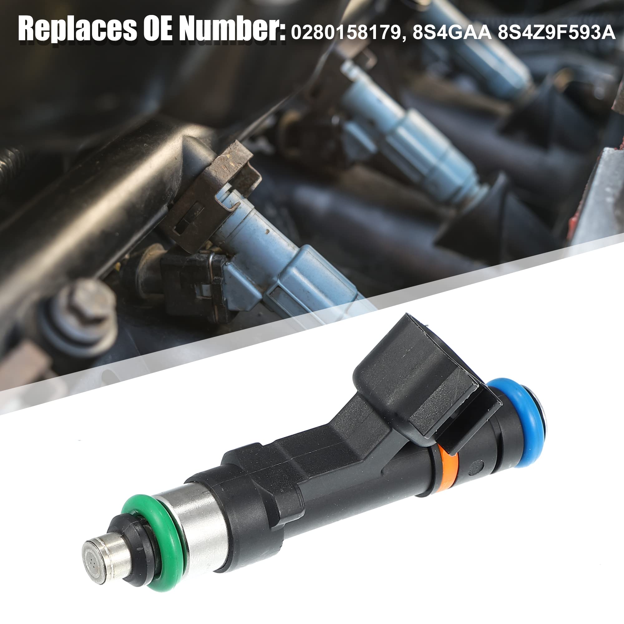 Lot De 4 Injecteurs Carburant Pour Ford Focus, C-Max, Fusion 2.0L - Réf. 0280158179 / 8S4Z9F593A