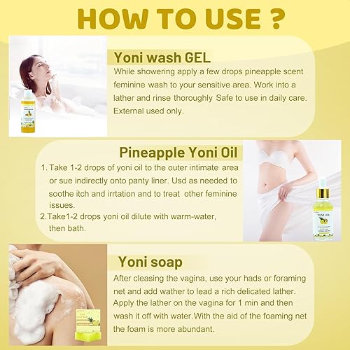 Miniatura 6 de Yoni Wash Yoni Oil Yoni - Jabón en barra femenina, lavado femenino para el equilibrio de ph para mujeres, lavado íntimo para eliminar el olor,