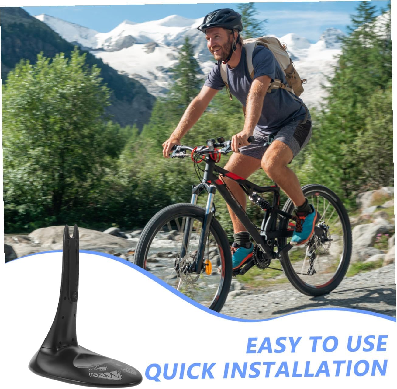 YARNOW Adjustable Portable Stand Compact Bike Holder for Easy Installation Sturdy Support for Road Mountain Scooter Rack Parking