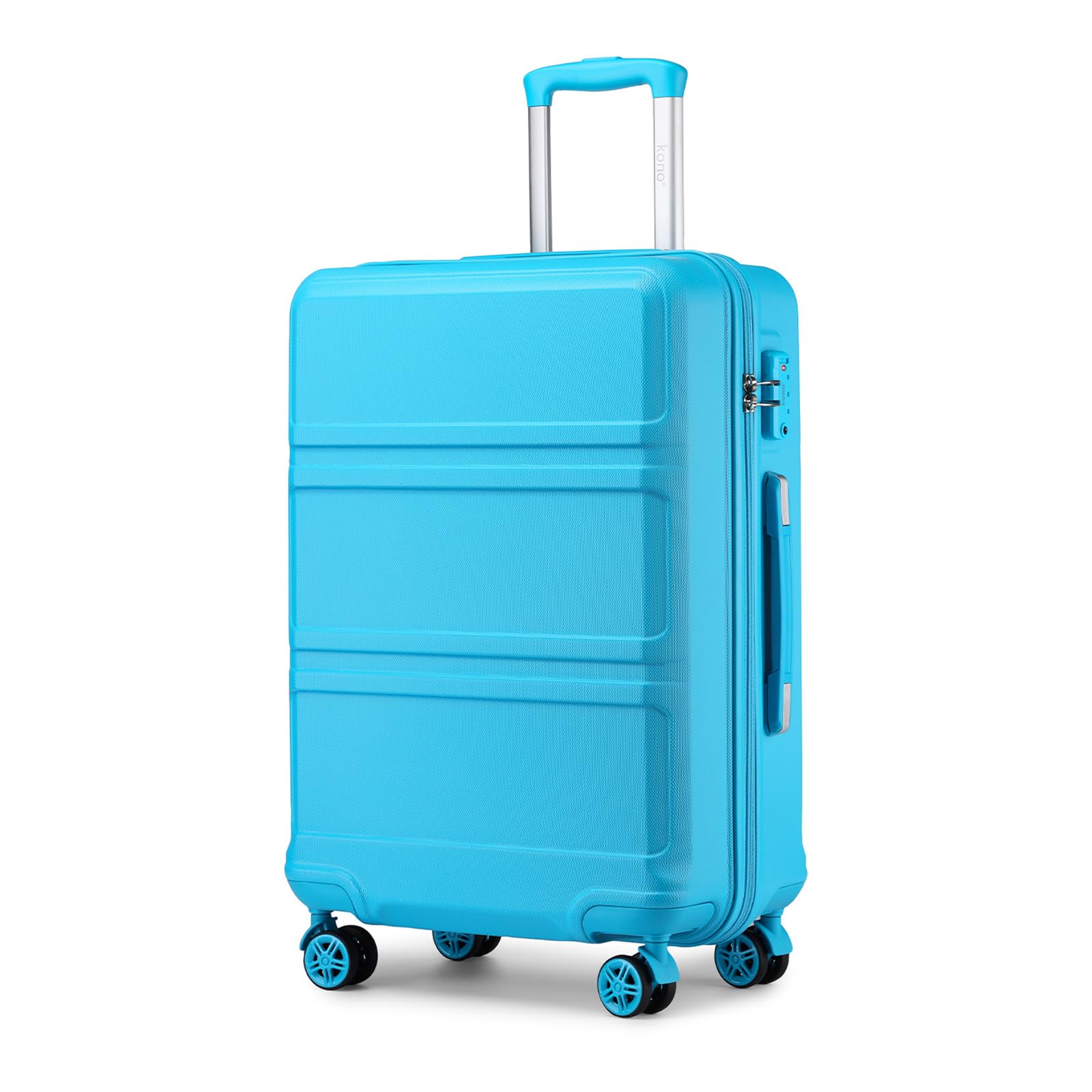 KONO Koffer Hartschalenkoffer, ABS+PC Trolley mit TSA Schloss, 360° Leisen Rollen,Klein/Mittelgroß/Groß/Großer Reisekoffer für Langreisen-und Kurz,S/M/L/XL/XXL