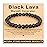 AD Beads Handmade Gemstone Stretch Elastic Bracelet Crystal Healing Reiki Nature\'s Beauty and Spiritual Essence Unisex (6mm, Black Lava (Warmth Generator))