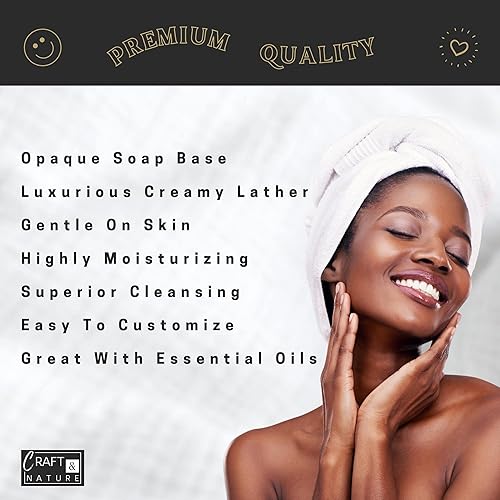 Miniatura 10 de Craft & Nature Base de jabón de glicerina hidratante de miel natural sin perfume de 4 libras para hacer jabón