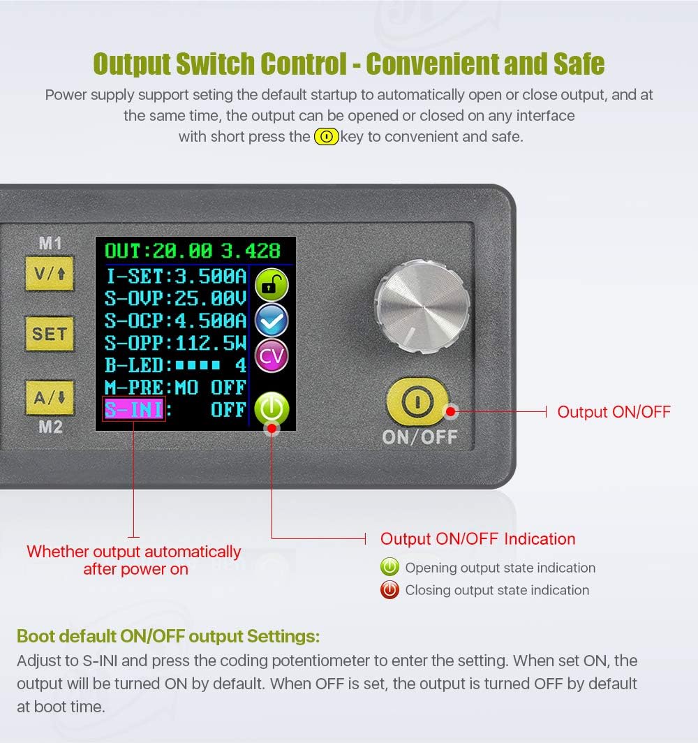 RD DPS3005 6-40V to 0-32V 5A 160W Constant DC DC Voltage Current Step Down Stabilized Power Supply Module Buck Voltage Converter Voltmeter No Communication Version (DPS3005)