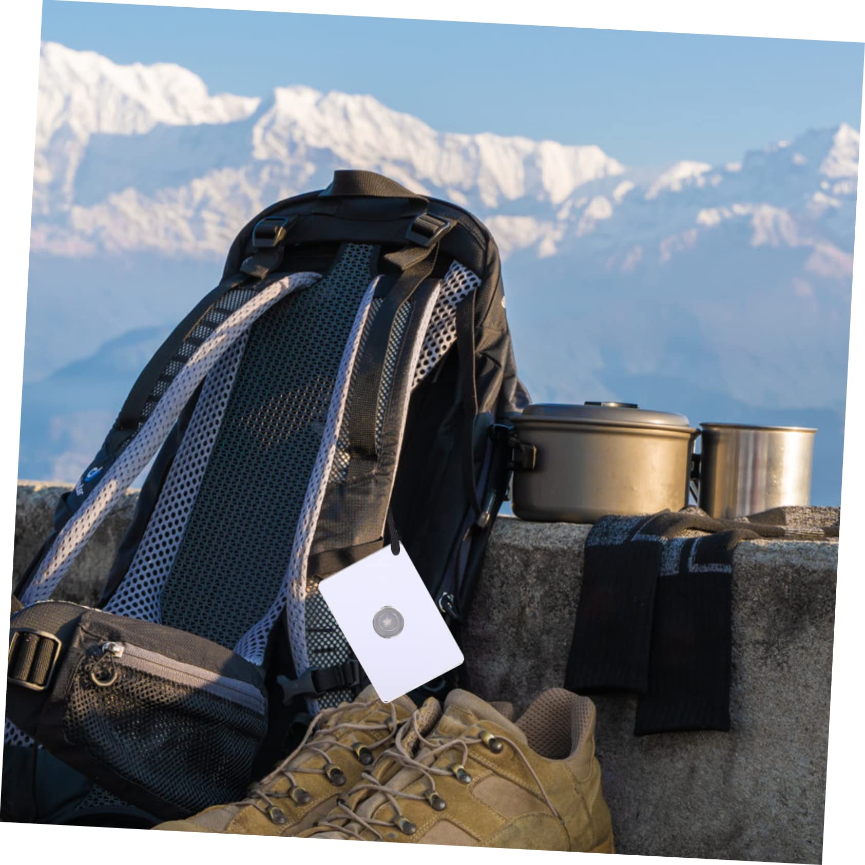 Abaodam Miroir de Signal pour Urgences Plein Air Miroir Réfléchissant pour Camping et Randonnée avec Corde de Suspension