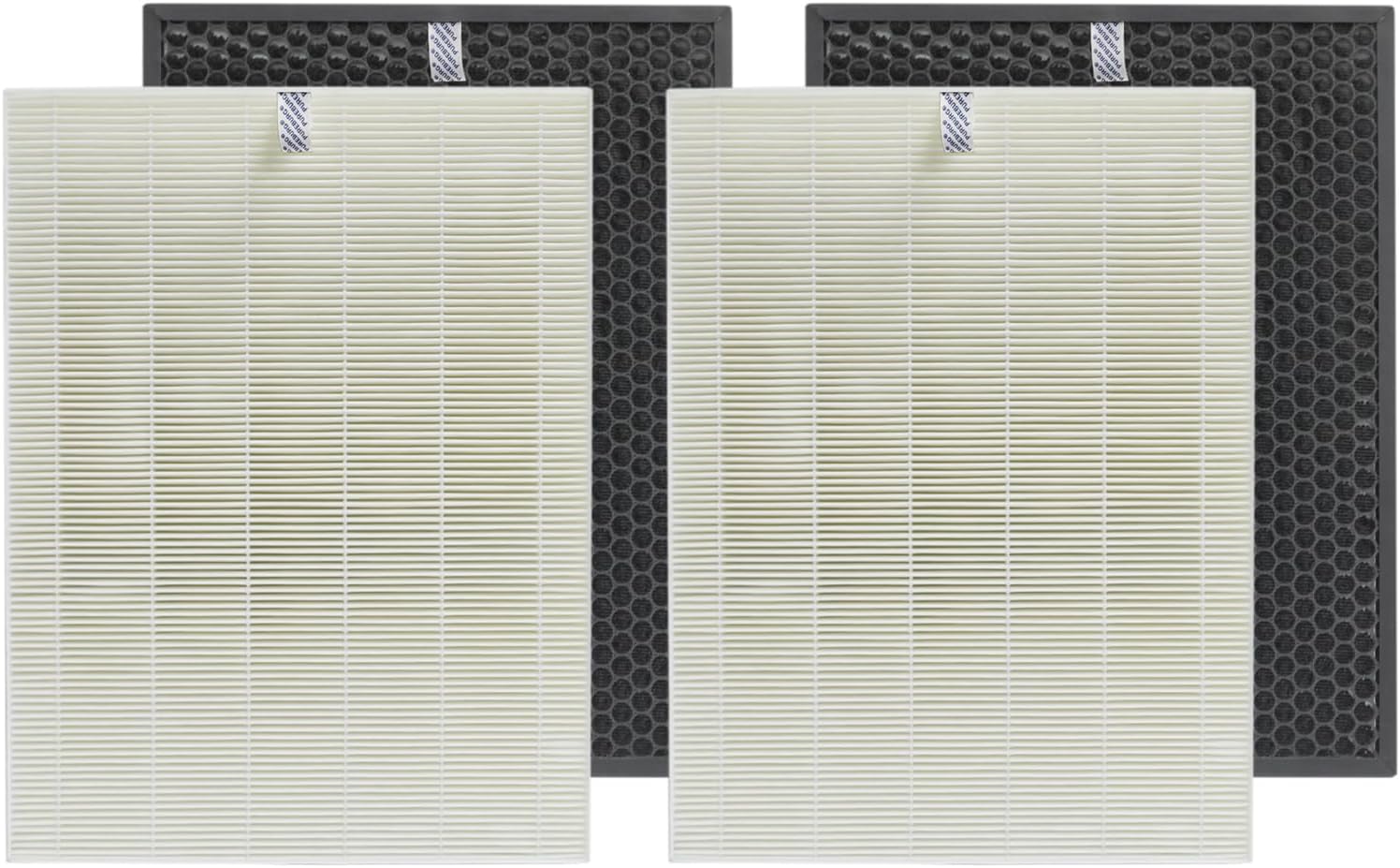 PUREBURG Replacement Filter Compatible with WINIX 5510 5520 Air Purifiers,2-Pack H13 True HEPA Advanced Carbon Filter) Filter Q /1712-0123-00, For Air Clean Dust VOCs Odor Remove