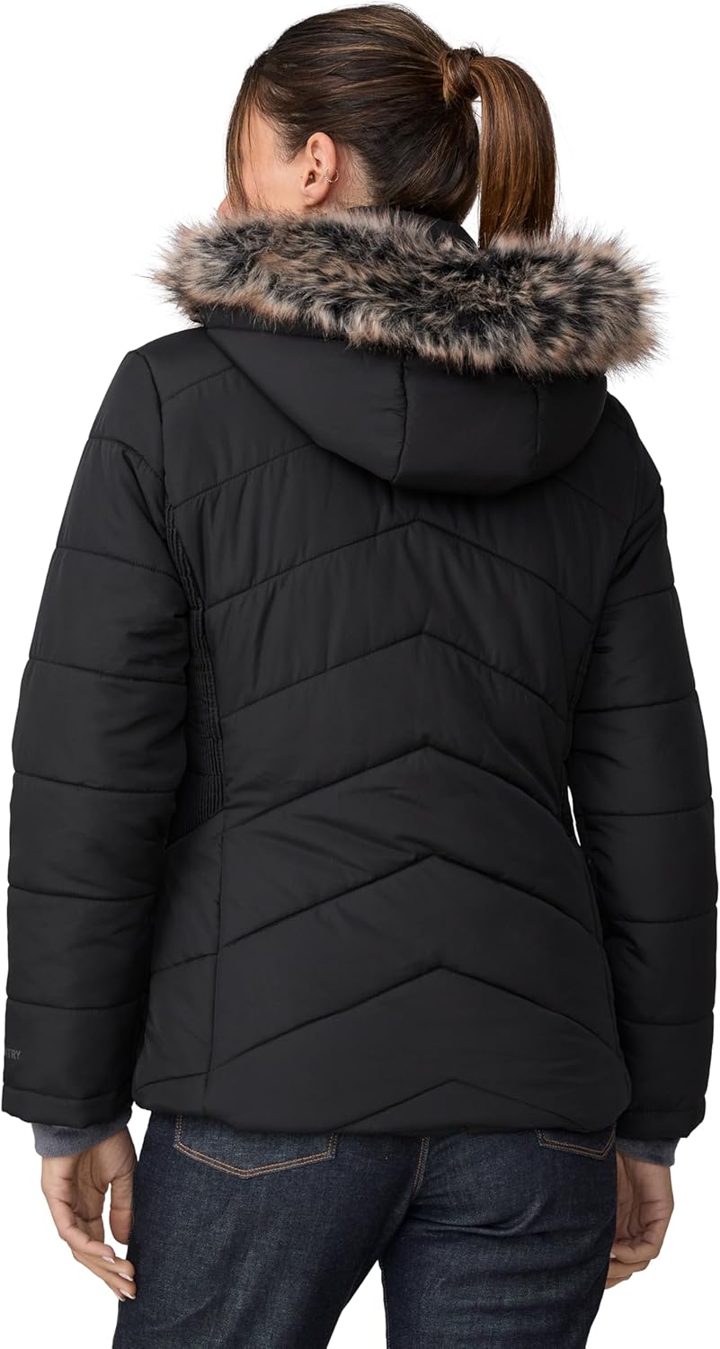 Free Country Women’s Parka Jacket Warm Insulated Winter Coat Water & Wind Resistant Fur Hood Puffer Outerwear-Brisk II - Image 5