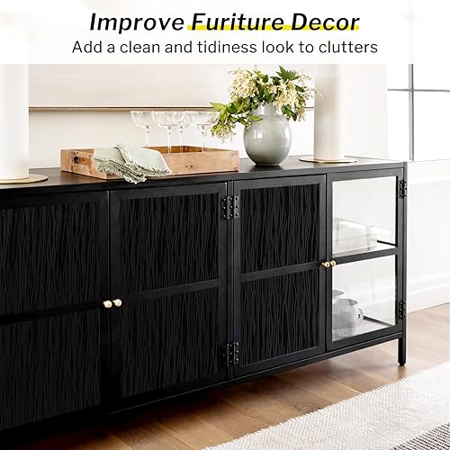 Miniatura 7 de rabbitgoo Película opaca total de privacidad para ventana, bloqueo de luz solar, para reducción de rayos UV, cubierta de ventana extraíble para