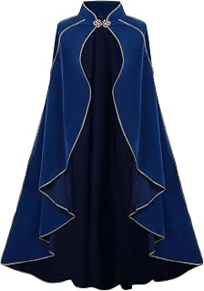Women's Medieval Style Cape - Hooded, Warm, A Line Cut Decorated for Cosplay, Party & Daily Wear