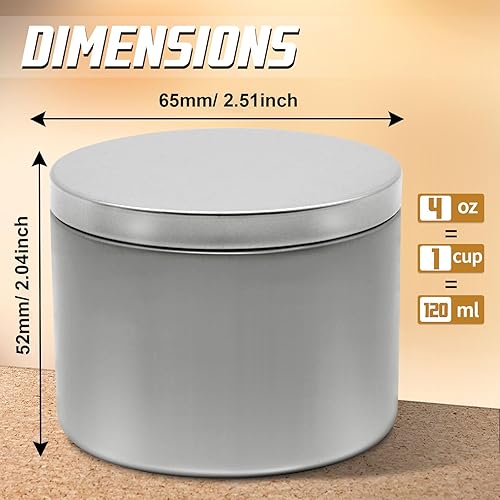 Miniatura 19 de Latas para velas de 16 onzas, paquete de 12 frascos de metal de alta calidad de 16 onzas con tapas para hacer velas, contenedores de velas vacíos a