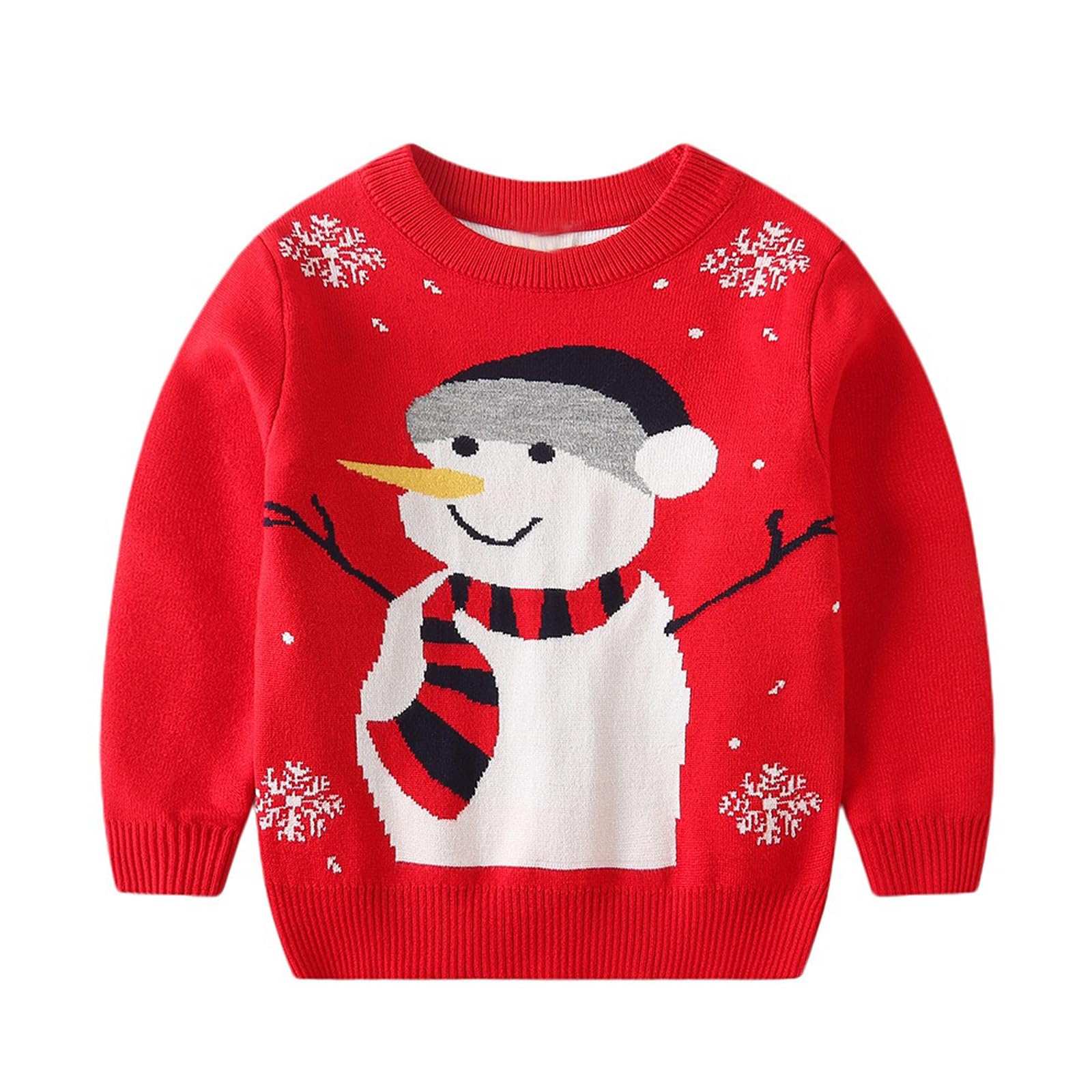 Ugly Christmas Sweater for Girls Funny Xmas Knit Pullover Shirts Kids Child Holiday Jumper Tops Outfit 2-14 Years