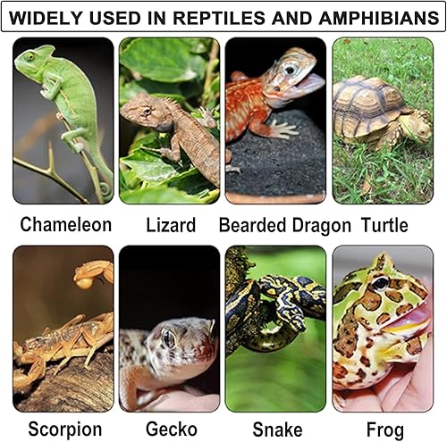 Miniatura 7 de Paquete de 2 calentadores de tanque de 20 W para reptiles con control de temperatura, ajuste de potencia bajo el tanque termo calentador para