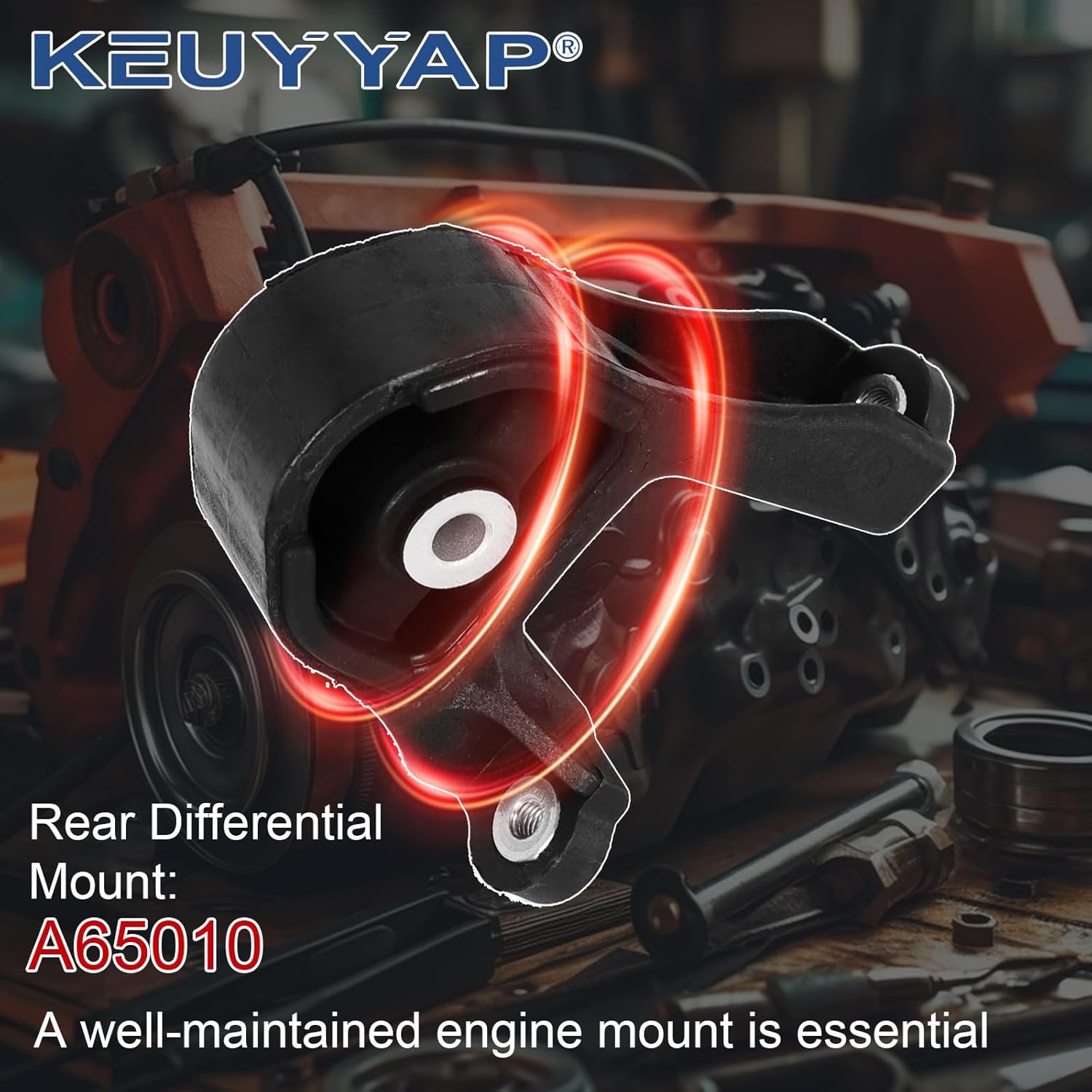 5Pcs Engine Motor Mount Compatible with Honda Element 2.4L 4WD 2003-2011 Transmission Mount Set, Replace A4573 A65010 A4504 A4579 A6597