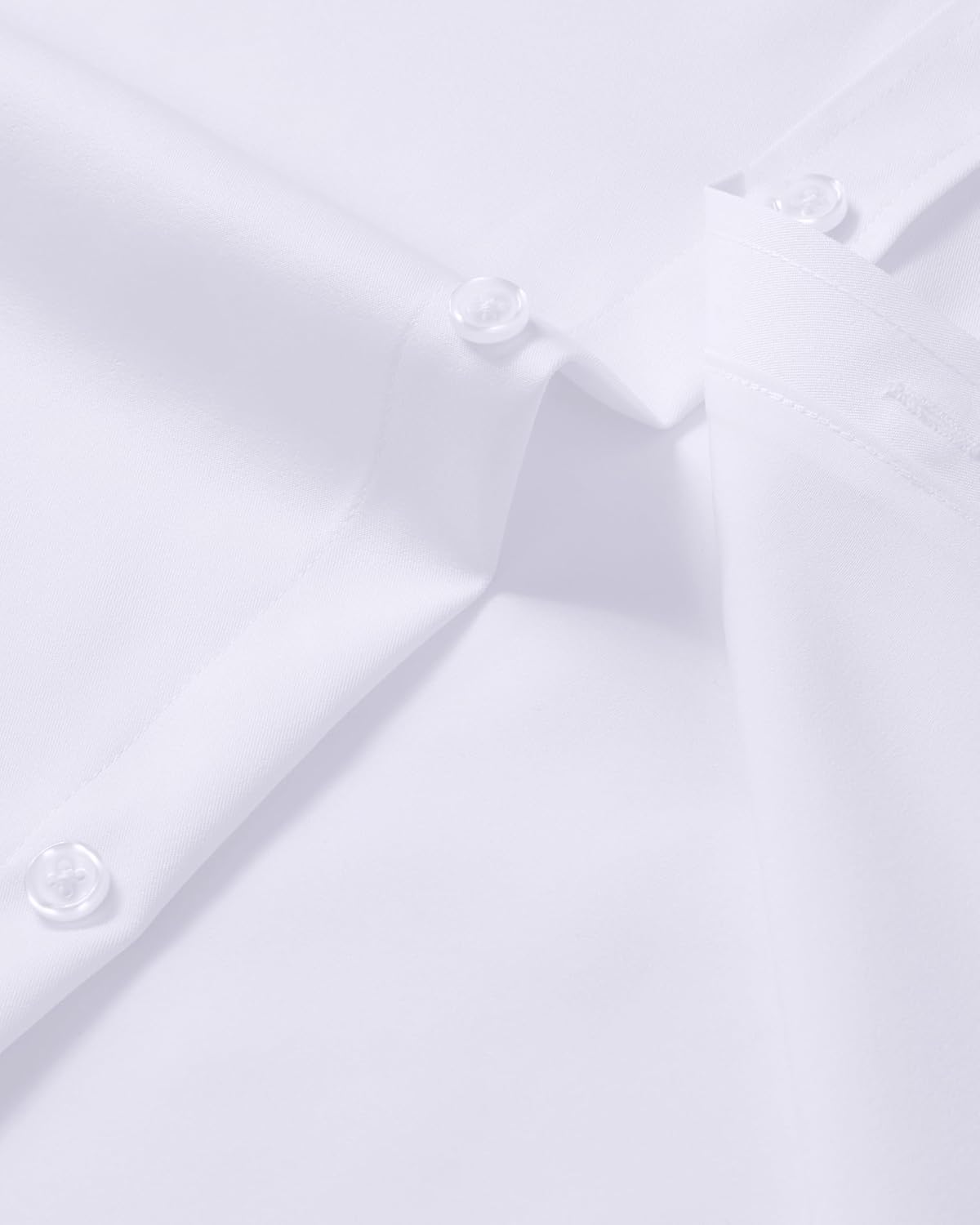 J.VER Men's Dress Shirts Stretch Stain Shield Button Down Shirt Solid Formal Business Casual Long Sleeve Shirt with Pocket - Image 5