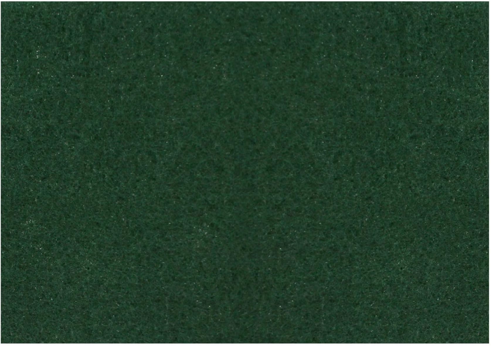 Green Scrub Floor Pad, 14"x20", 5 Pads/Case, Cleaning Pad for Hard Surfaces, Made of 100% Recycled Content, USA Made