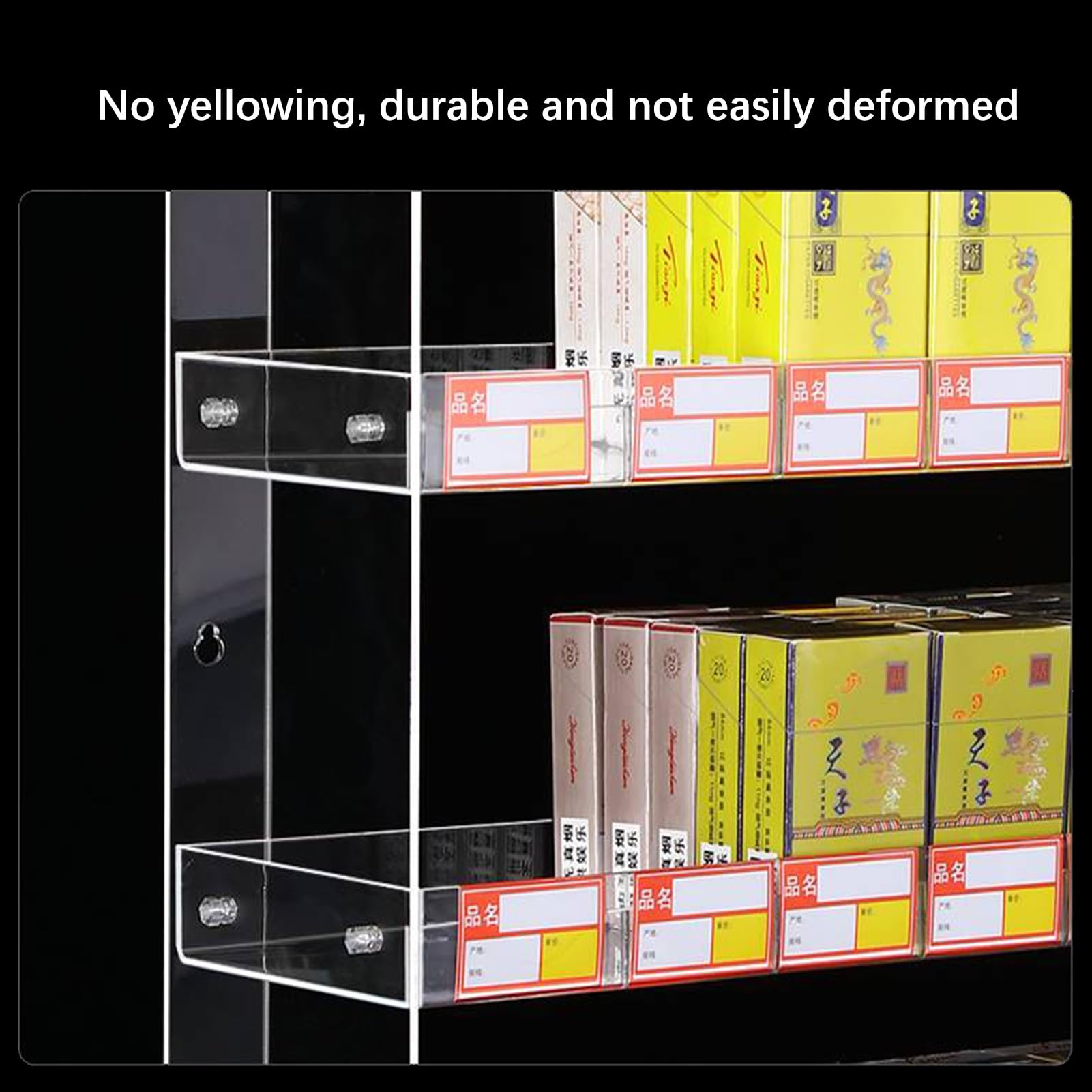 cigarette organizer for store TFCFL 5 Tier Automatic Pusher Storage Tray Cigarette Display Holder Case Retail TobacPro Cigarette Display Rack With
