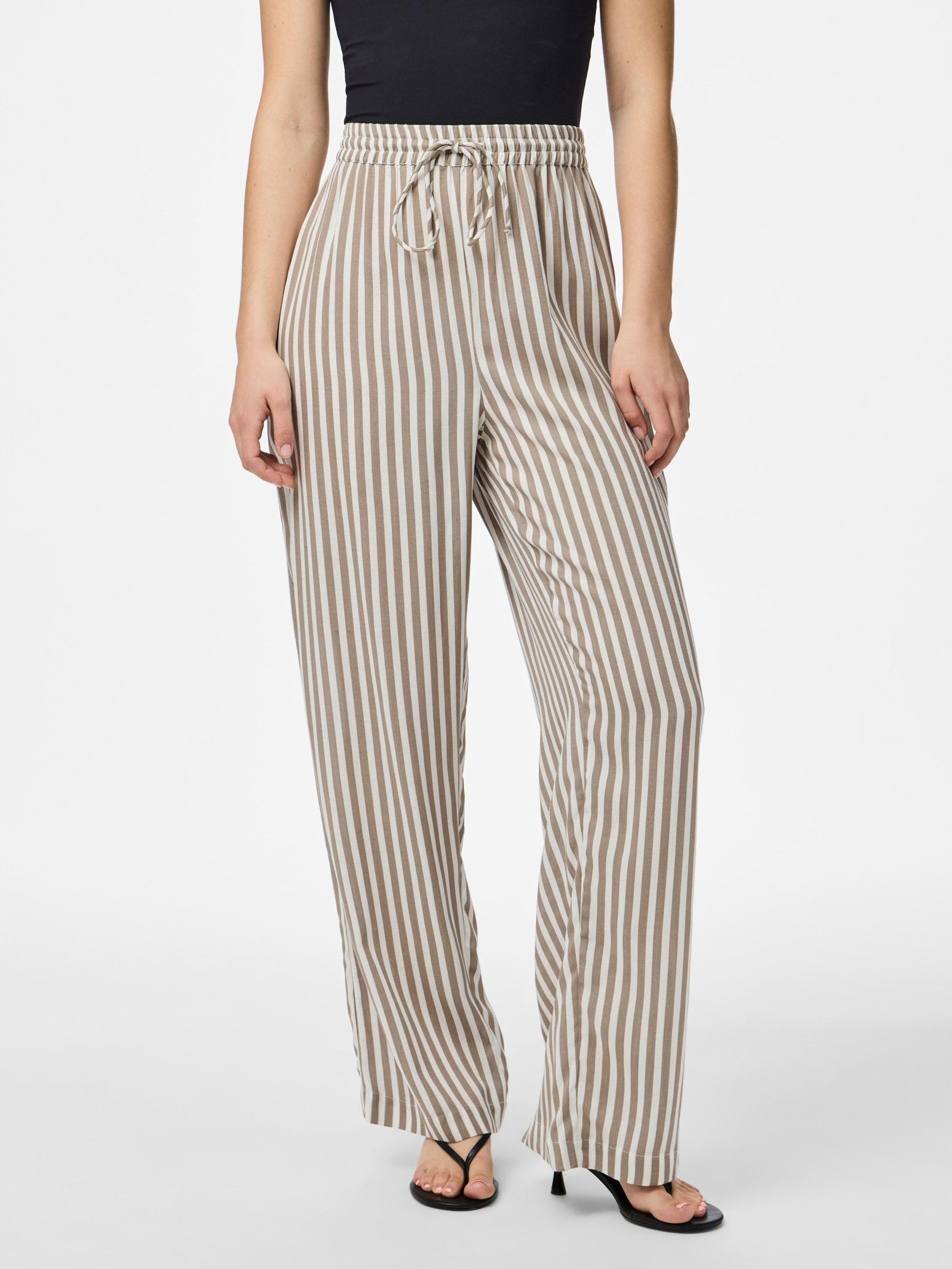 PIECES Pcnya Hw Wide Pants Bc - Pcnya Hw Wide Pants Bc Kobiety
