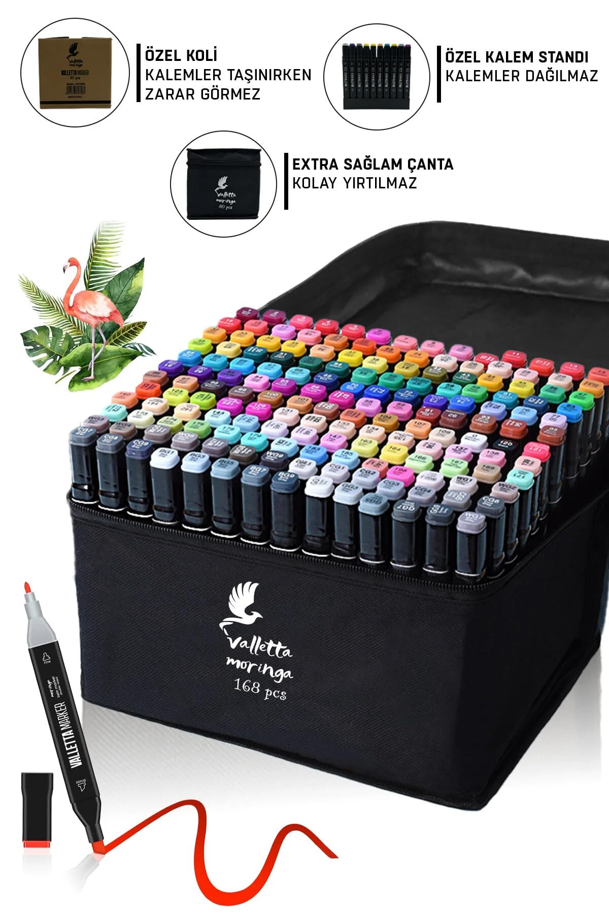 【希少モデル】K2 Kung Fujas 169cm + Marker Valletta Moringa 168'li Çift Taraflı Art Marker Keçeli Kalem Seti