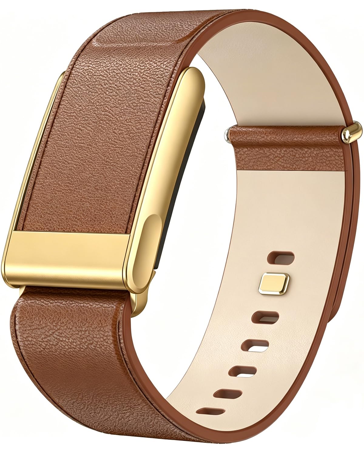 Bracelets de Cuir Compatible avec WHOOP 5.0/MG Band Bracelet pour Hommes et Femmes – Doux, Respirant et Confortable, Bracelets de Remplacement Réglables – Non Compatible avec La Génération 4