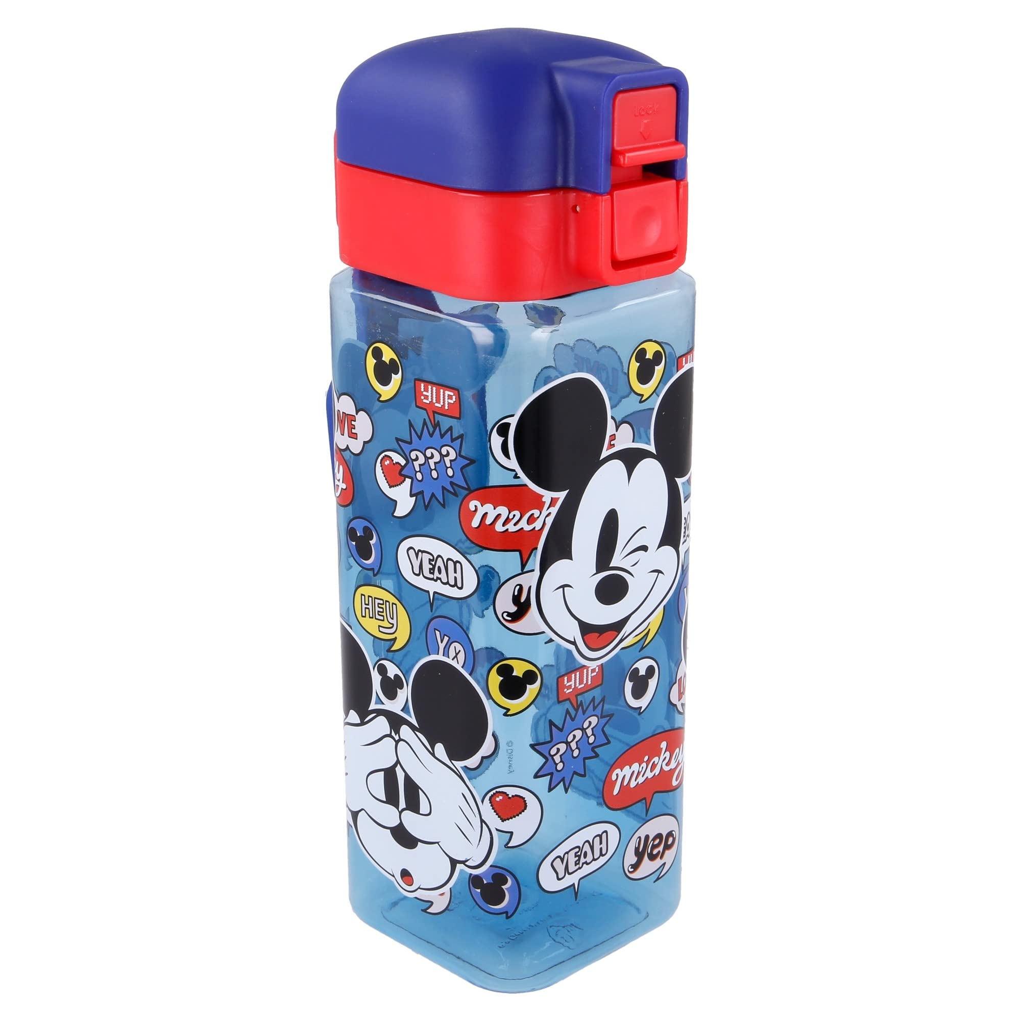 Stor8412497410026Cerradura de Seguridad Cuadrado Botella, 550 ml Capacidad, Es Una Cosa de Mickey