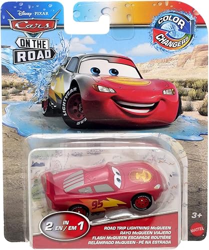Disney Pixar Coches En El Camino Cambiadores De Color Viaje Por Carretera Rayo McQueen