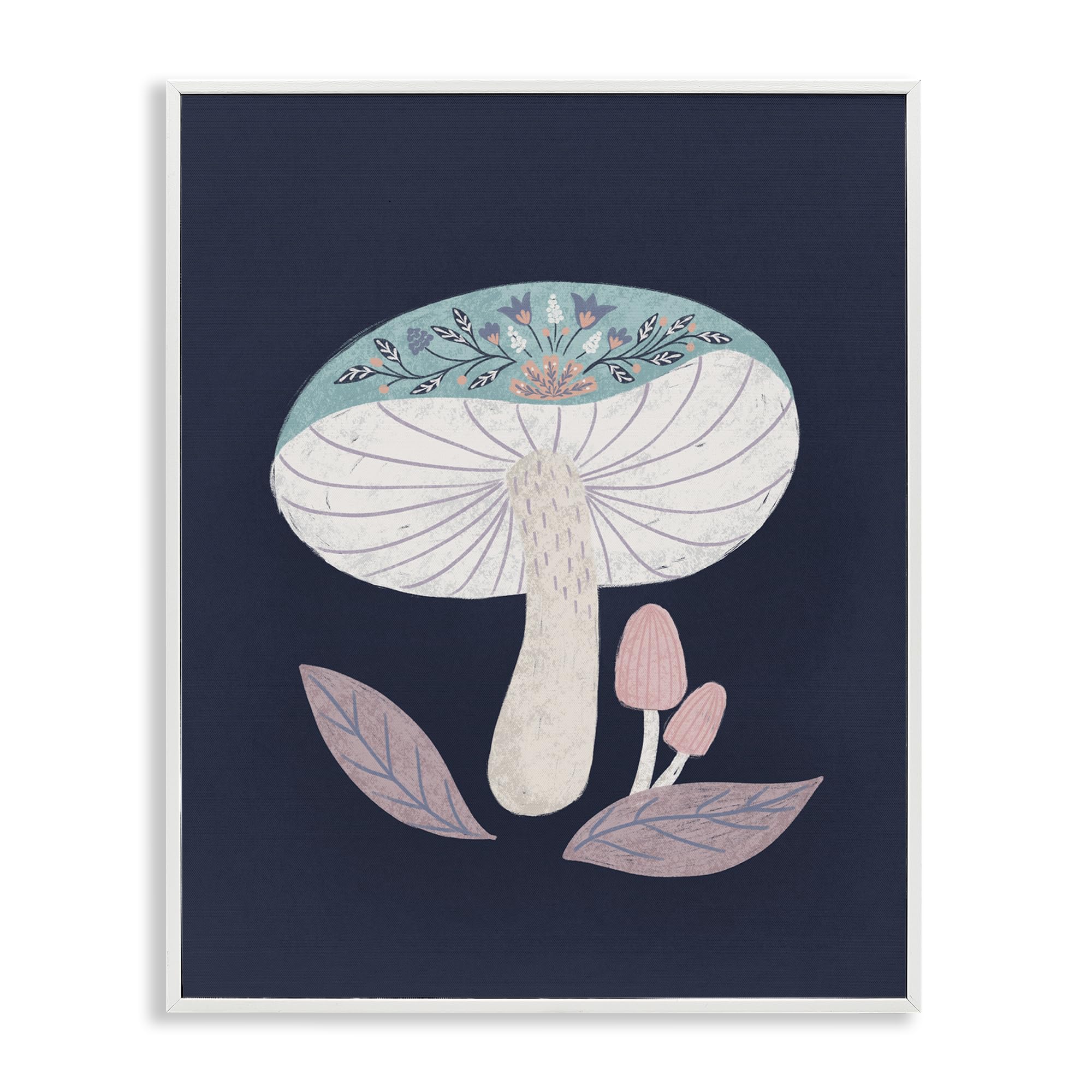'Floral Cottage Mushroom'| Framed Giclee Art