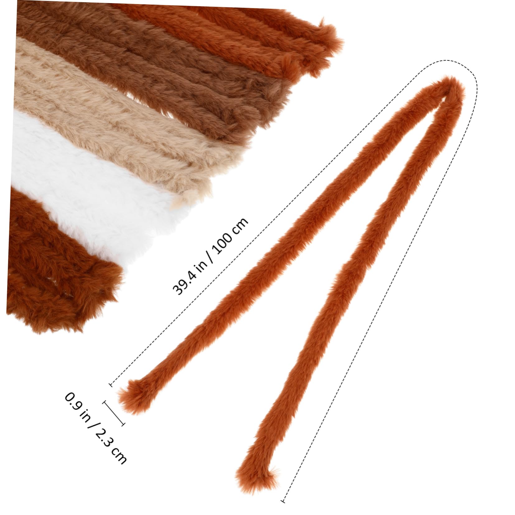 Garneck Flexible Craft Sticks 10pcs Chenille Pipe Cleaners Fuzzy Twisting Sticks Chenille Stems for Boys and Girls DIY Crafting Accessories