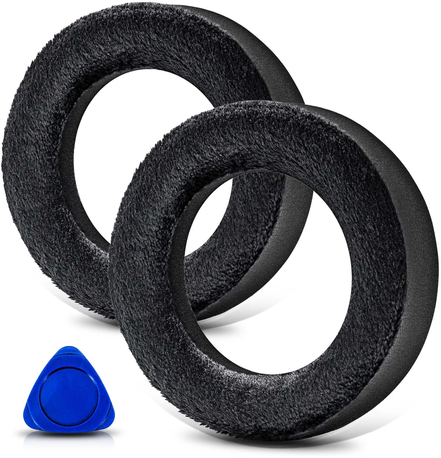 TRANSTEK Replacement Earpads Compatible with LucidSound LS20 LS25 LS30 LS40 Headset, Ear Pads Cushions with High-Density Memory Foam (Hybrid Velour)