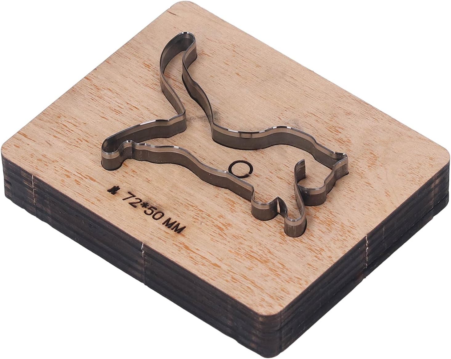 Garosa Leather Cutting Die Leather Punch Die Leather Punching Animal Shape Cutting Die Alloy Steel with Wood Plate for Leather Cloth Handicrafts DIY